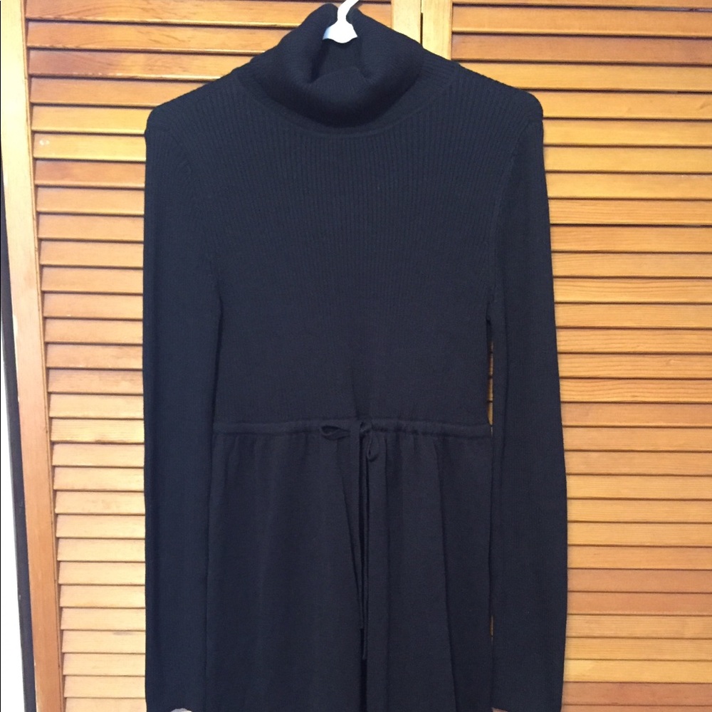 Black sweater dress
